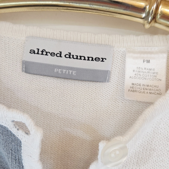 Vintage Alfred Dunner Patchwork Floral Embroidery Cardigan Sweater Cottagecore - Picture 2 of 12